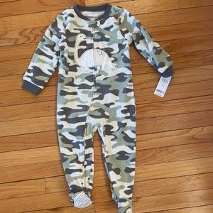 Carter’s fleece footie camo pajamas 🦕